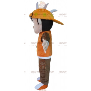 Kreslený kostým náctiletého chlapce BIGGYMONKEY™ s maskotem –