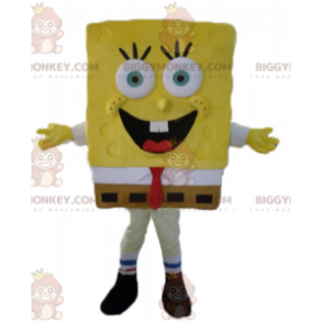 Cartoon Yellow Character Spongebob BIGGYMONKEY™ Mascot Costume