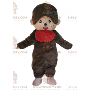 BIGGYMONKEY™ mascot costume of Kiki the famous brown monkey