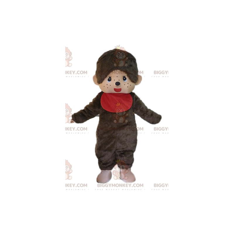 Kostium maskotki BIGGYMONKEY™ przedstawiający słynną brązową Kostium maskotki BIGGYMONKEY™ przedstawiający słynną brązową