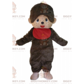 BIGGYMONKEY™ maskotdräkt av Kiki, den berömda bruna apan med en