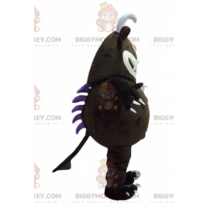 BIGGYMONKEY™ Disfraz de mascota de monstruo marrón grande con