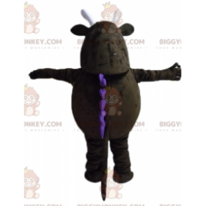 BIGGYMONKEY™ Costume da mascotte grande mostro marrone con