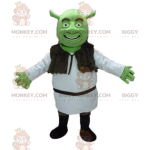 BIGGYMONKEY™ mascot costume of Shrek the famous cartoon green