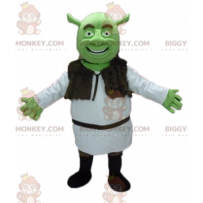 Traje de mascote BIGGYMONKEY™ de Shrek, o famoso ogro verde dos