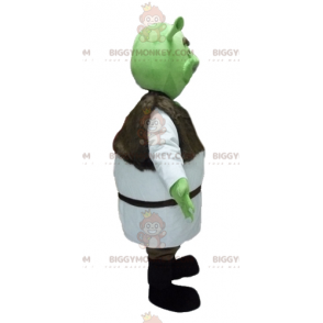 BIGGYMONKEY™ mascot costume of Shrek the famous cartoon green