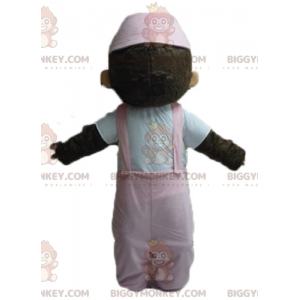 Kiki Famous Plush Monkey BIGGYMONKEY™ maskotdräkt med rosa