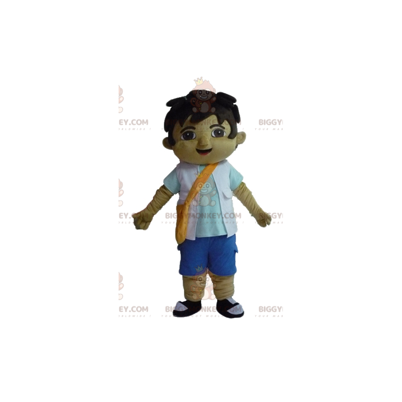 Teen Boy BIGGYMONKEY™ Mascot Costume with Sling Bag - Teen Boy BIGGYMONKEY™ Mascot Costume with Sling Bag -