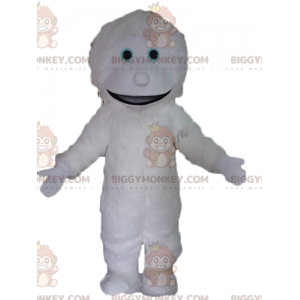 BIGGYMONKEY™ Disfraz gigante de mascota monstruo Yeti blanco
