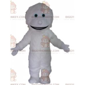 BIGGYMONKEY™ Disfraz gigante de mascota monstruo Yeti blanco sonriente - Mascotas monstruo - BIGGYMONKEY_03420 - BiggyMonkey.com