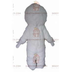 BIGGYMONKEY™ Giant Smiling White Yeti Monster Mascot Costume –