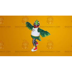 Giant Green Hummingbird BIGGYMONKEY™ maskottiasu - Lintu maskotti - BIGGYMONKEY_047 - BiggyMonkey.com
