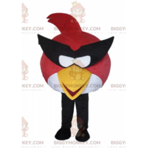 BIGGYMONKEY™ costume mascotte dell'uccello bianco e rosso del