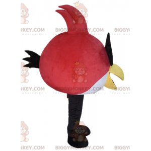 BIGGYMONKEY™ costume mascotte dell'uccello bianco e rosso del