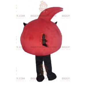 BIGGYMONKEY™ mascottekostuum van rode en witte vogel uit het