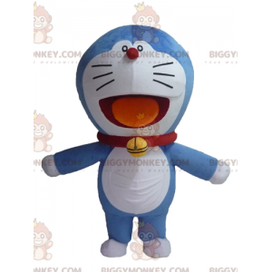 Costume de mascotte BIGGYMONKEY™ de Doraemon chat bleu de manga