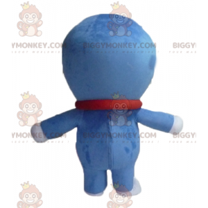 Doraemon berömda manga blå katt BIGGYMONKEY™ maskotdräkt -