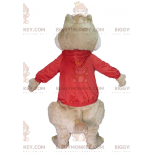 Costume de mascotte BIGGYMONKEY™ d'écureuil marron d'Alvin et