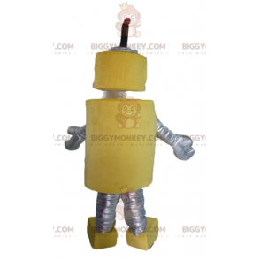Velmi krásný a originální kostým maskota velkého žlutého a stříbrného robota BIGGYMONKEY™ - Lidští maskoti - BiggyMonkey.com
