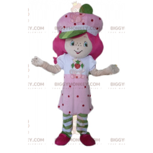 BIGGYMONKEY™ Costume da mascotte rosa per ragazza famosa