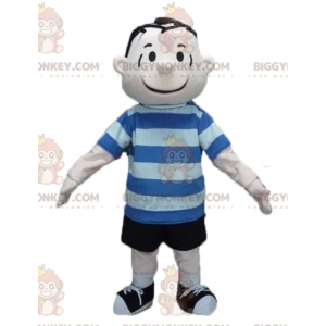 BIGGYMONKEY™ Maskottchenkostüm der Figur Linus Van Pelt aus den