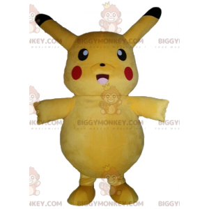 Tegneserie Gul Berømt Pikachu Pokemeon BIGGYMONKEY™ maskot