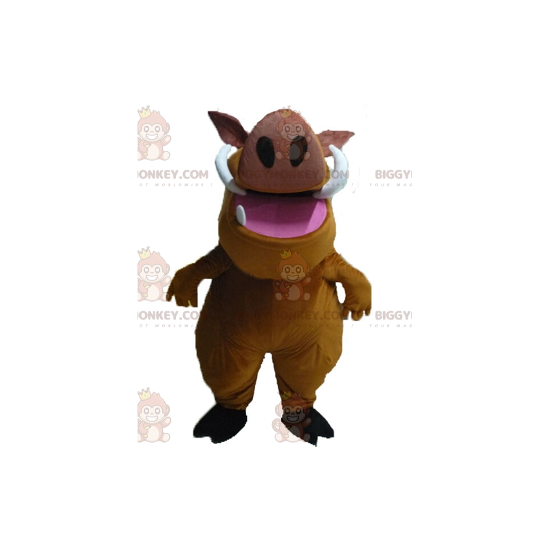 Costume de mascotte BIGGYMONKEY™ de Pumba phacochère du dessin