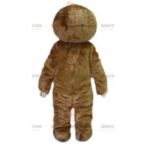 Kostým hnědobílého obřího lenochoda BIGGYMONKEY™ maskota - Líní maskoti - BIGGYMONKEY_03439 - BiggyMonkey.com