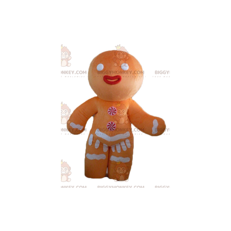 BIGGYMONKEY™ mascot costume of Ti's famous gingerbread cookie