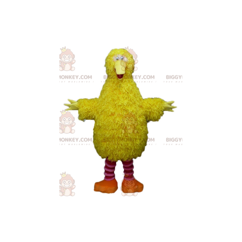 BIGGYMONKEY™ Disfraz de mascota de pájaro amarillo y rosa BIGGYMONKEY™ Disfraz de mascota de pájaro amarillo y rosa