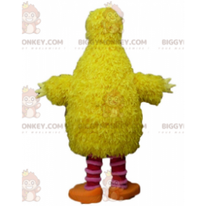 Kostým BIGGYMONKEY™ žlutého a růžového maskota ptáka Soft Funny