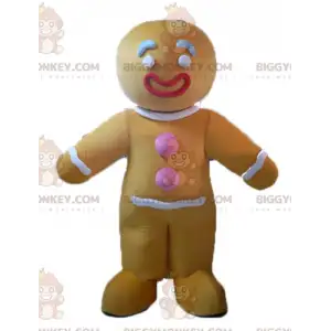 BIGGYMONKEY™ mascot costume of Ti's famous gingerbread cookie
