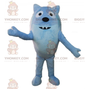 Costume de mascotte BIGGYMONKEY™ de renard d'animal bleu tout