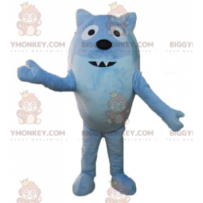 BIGGYMONKEY™ Cute Round Blue Animal Fox Mascot Costume -