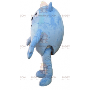 BIGGYMONKEY™ Cute Round Blue Animal Fox Mascot Costume -