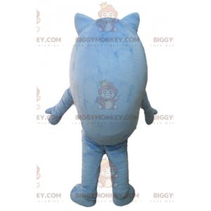 BIGGYMONKEY™ Roztomilý kulatý modrý kostým maskota zvířátka Fox