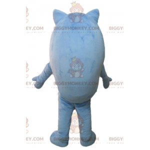 BIGGYMONKEY™ Cute Round Blue Animal Fox Mascot Costume –