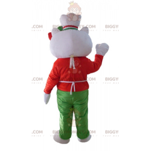 BIGGYMONKEY™ Hello Kitty Mascot Costume with Apron and Hat -