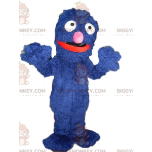 Funny Hairy Soft Blue Monster BIGGYMONKEY™ Mascot Costume –