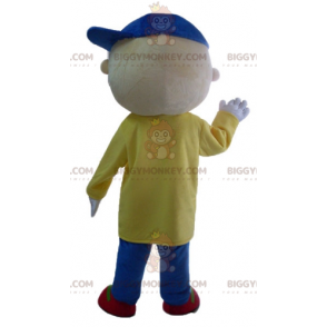 Liten pojke BIGGYMONKEY™ maskotdräkt med färgglad outfit -