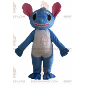 Ompele Lilo and Stitchin Blue Alien BIGGYMONKEY™ maskottiasu -