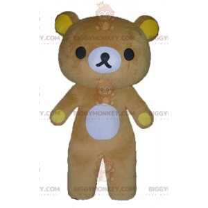 BIGGYMONKEY™ Maskottchen-Kostüm für großen braunen, gelben und