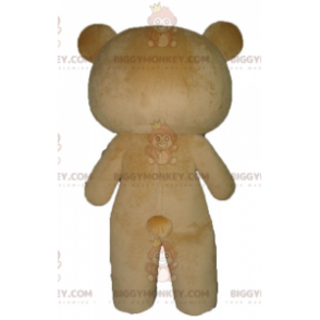 BIGGYMONKEY™ Big Brown Yellow and White Teddy Bear Mascot