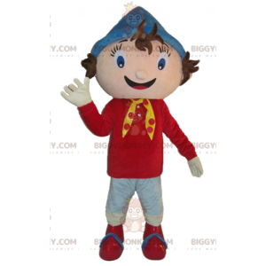 Traje de mascote do famoso personagem de desenho animado Noddy