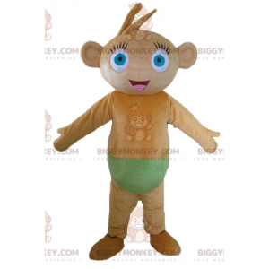 Traje de mascote de macaco chimpanzé marrom macio e peludo BIGGYMONKEY™