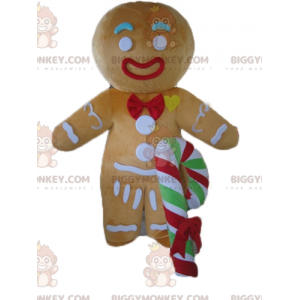 BIGGYMONKEY™ mascot costume of Ti's famous gingerbread cookie