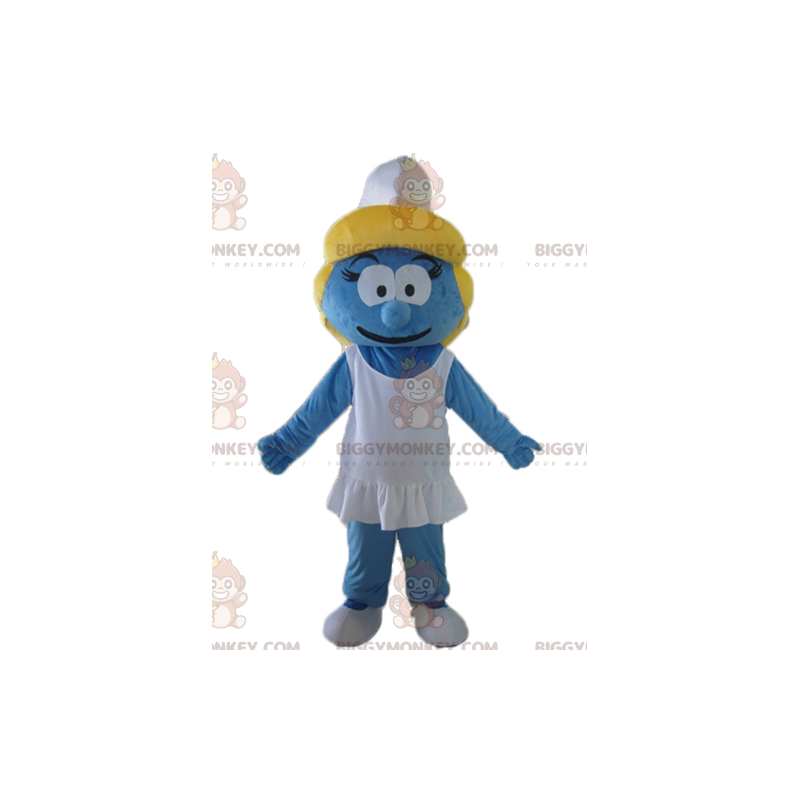 Smurfin het meisje uit Smurfendorp BIGGYMONKEY™ mascottekostuum