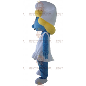 Schtroumpfette tyttö Smurffikylästä BIGGYMONKEY™ maskottiasu