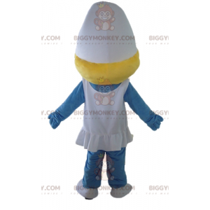 Smurfin het meisje uit Smurfendorp BIGGYMONKEY™ mascottekostuum