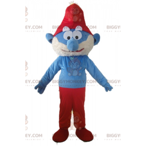 Papa Smurf kuuluisa sarjakuvahahmo BIGGYMONKEY™ maskottiasu -